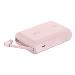 10k Pd20w Integrated USB-c Cable Power Bank Pink