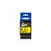 Heat Shrink Tube Tape Cassette - Hse-651e - Black On Yellow - 21.0mm Wide