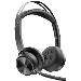 Headset Voyager Focus 2 Microsoft - Stereo - Bluetooth/USB-C - USB-C/A Adapter + Charging Stand (BUNDLE OF 10 UNITS)