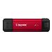 Dual Portable Solid-state Drive 2TB USB Type-a / USB Type-c Black / Red