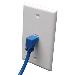 CAT6 GIGABIT MOLDED PATCH RIGHT-ANGLE DOWN BLUE 5 FT (1.52