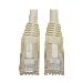 CAT6 GIGABIT SNAGLESS MOLDED PATCH CABLE RJ45 M/M WHITE 1.83M