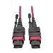 5M MTP/MPO 12 FIBER CABLE 40GBE OM4 PLENUM-RATED