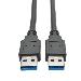 0.91M USB 3.0 A/A CABLE M/M BLACK