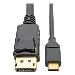 USB-C TYPE-C TO DISPLAYPORT CBL 4K 60HZ THUNDERBOLT 3 0.91 M