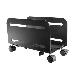 MOBILE CPU CADDY COMP TOWERS WIDTH ADJUST LOCKING CASTERS BLK