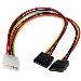 Splitter Cable Low Profile4 To 2 SATA Internal Power