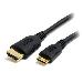 High Speed Hdmi Cable With Ethernet - Hdmi To Hdmi Mini- M/m 0.5m