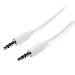 Stereo Audio Cable Slim 3.5mm - Male To Male 3m White
