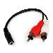 Adapter Cable 3.5mm Stereo Female To 2x Rca Male 6in