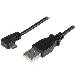 Micro-USB Charge-and-sync Cable M/m - Right-angle Micro-USB - 28/24 Awg - 1 M