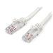 Patch Cable - Cat 5e - Utp - Snagless - 50cm - White