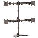 Quad-monitor Stand For Up To 27in Monitors - Steel - Adjustable