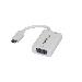USB-c To Vga Video Adapter With USB Power Delivery - 1920 X 1200 - White