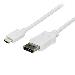 USB-c To DisplayPort Adapter Cable White - 2m