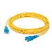 5M SC (MALE) TO SC (MALE) STRAIGHT YELLOW OS2 DUPLEX LSZH