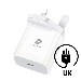 Charger - 20w - USB Type-c - White - Uk Plug