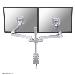 DESK MOUNT DUAL 10-30IN SILVER CLMP.MAX 15KG.VESA75X75TO100X100