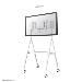 Mobile Flat Screen Floor Stand For 32-65in Screen - White