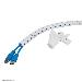 Spiral Cable Wrap 20mm Multiple Cables White