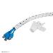Spiral Cable Wrap 25mm Multiple Cables White