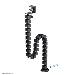 Cable Spine - Modular Vertebrae - Clamp-on Design - Universal - Black