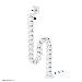 Cable Spine - Modular Vertebrae - Clamp-on Design - Universal - White