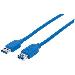 Super Speed USB Extension Cable A Male / A Female 1m Blue
