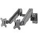 Universal Gas Spring Dual Monitor Wall Mount , Supports Two 17in To 32in Tv Or Monitors Up To 8 Kg
