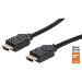 High Speed HDMI Cable With Ethernet 4k@60hz Uhd, 18gbps Bandwidth, Male To Male, Shielded, 3m Black