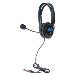 Headset Lightweight Over-ear Design W/ Microphone - Stereo - 3.5mm - Black