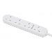 Extension Lead Output X4- 13a White 2m Uk