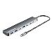 10G/5G USB-C / USB-A Hub 4+3 7-Port with Power Delivery