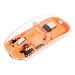 Wireless Rechargeable Mouse - Optical - USB - Transparent/Orange