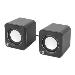 Stereo Computer Speakers - 2600 Series - USB - Black/Silver