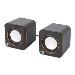 Stereo Computer Speakers - 2600 Series - USB - Black/Orange