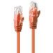 Network Patch Cable - CAT6 - U/utp - Snagless - Gigabit Orange - 2m