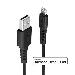 Charge And Sync Cable - USB To Lightning - Black - 1m