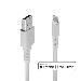 Charge And Sync Cable - USB To Lightning - White - 3m