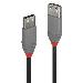 Cable Extension - USB Type A Male To A Female - Anthraline - 20cm Black