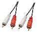 Audio Cable Premium - 2 X Phono/rca Male To 2 X Phono/rca Male - 15m - Black