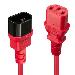 Extension Cable - Iec C14 To Iec C13 - 1m - Red