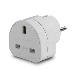 Uk To Euro Adapter Travel Plug White