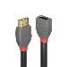 Extension Cable - High Speed Hdmi Male - High Speed Hdmi Female - Anthraline Black - 50cm