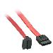 Cable Internal Sata3 - 7 Pol Sata, Angled - Red- 20cm With 90 Degrees Plug