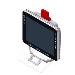 V8315 Mounting Kit Small/24 Keyb. Front