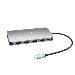 USB-c Metal Nano 3x Display Docking Station - USB-c -  Power Delivery 100w