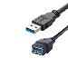 2M USB3 EXT CABLE A/A M-F SUPERSPEED