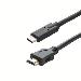 USB 3.1 Connector Cable Type C Male to HDMI Male 2m