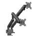 Flexee Dual Spring Dual Monitor Arm - Black